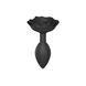 Силиконовая анальная пробка Love To Love OPEN ROSES L SIZE - BLACK ONYX