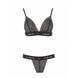 Комплект белья Passion Exclusive GLAMISS SET L/XL, black