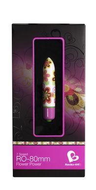 Вибратор Rocks Off Coloured 7 Speed RO-80mm Flower Print