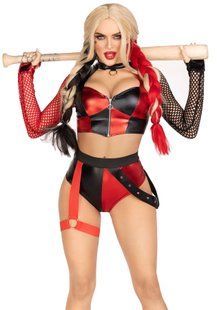 Эротический костюм Leg Avenue Crime Spree Sweetie Costume S, топ, шорты
