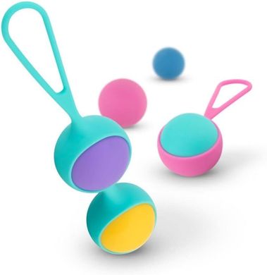 Набор вагинальных шариков PMV20: Vita – Kegel Ball Set, масса 40, 50, 60 г, два держателя