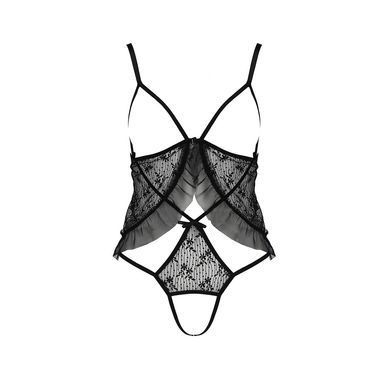 Боди монокини с открытой грудью Passion JUSTINA BODY S/M, black