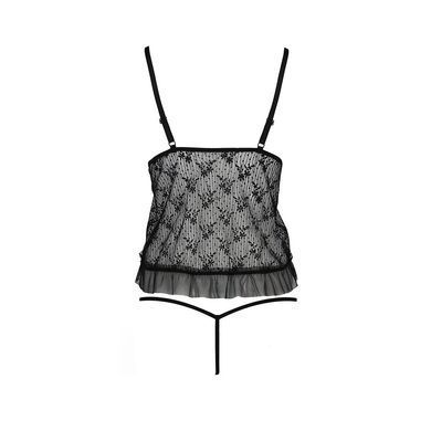 Боди монокини с открытой грудью Passion JUSTINA BODY S/M, black