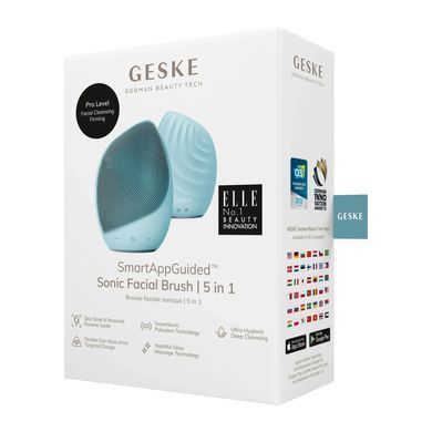 Електронна ультразвукова щітка для обличчя GESKE Sonic Facial Brush 5в1 turtoise