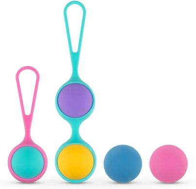 Набор вагинальных шариков PMV20: Vita – Kegel Ball Set, масса 40, 50, 60 г, два держателя