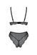 Комплект Passion AMBERLY SET black, S/M, бралетт и трусики бразилиана