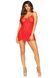 Сорочка беби-долл Leg Avenue Rose Lace Flair Chemise Red, One Size