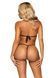 Эротический комплект с открытой чашкой Leg Avenue Open cup bra and pearl panty One Size Black