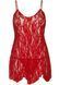 Сорочка беби-долл Leg Avenue Rose Lace Flair Chemise Red, One Size
