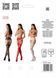 Эротические колготки-бодистокинг с тонкими подвязками Passion S028 One Size, white, открытый доступ
