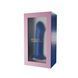 Двухслойный дилдо Adrien Lastic Hitsens 1 Blue, подходит для страпона, диаметр 4,5 см, длина 17,7 см