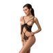 Боди монокини с открытой грудью Passion JUSTINA BODY S/M, black