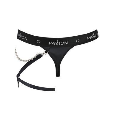 Чоловічі трусики танга з підв&rsquo;язкою Passion 058 THONG BILL S/M Black