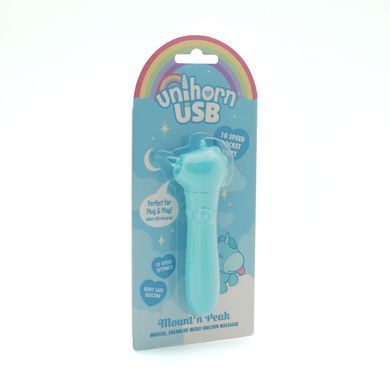 Вибратор-единорожка Unihorn USB Bullet &ndash; Mount'n Peak, вибропуля, USB-зарядка, 10 режимов