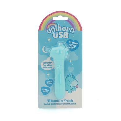 Вибратор-единорожка Unihorn USB Bullet &ndash; Mount'n Peak, вибропуля, USB-зарядка, 10 режимов