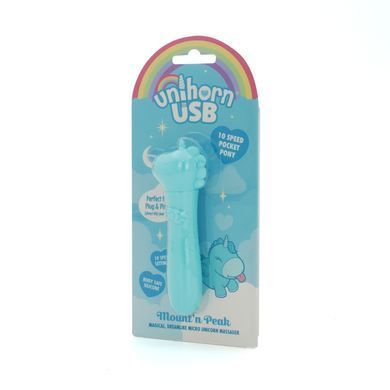 Вибратор-единорожка Unihorn USB Bullet &ndash; Mount'n Peak, вибропуля, USB-зарядка, 10 режимов
