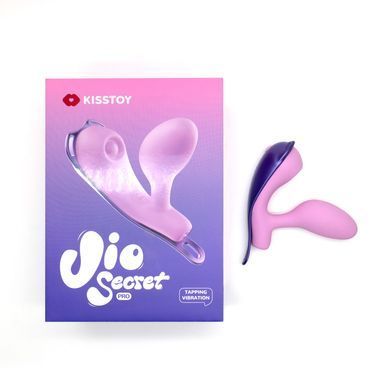 Смарт-виброяйцо со стимуляцией клитора KISSTOY Viosecret Pro, реагирует на сжатие, пояс для крепления