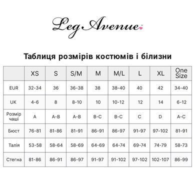Кружевное боди Leg Avenue Floral lace thong teddy White, шнуровка на груди, one size