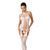 Бодистокинг Passion BS056 white, комбинезон, имитация чулок