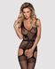 Бодистокинг Obsessive Bodystocking F217 XL/XXL, элегантный силуэтный рисунок, имитация чулок