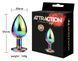 Металлическая анальная пробка MAI Attraction Toys №74 Rainbow