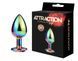 Металлическая анальная пробка MAI Attraction Toys №74 Rainbow