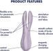 Клиторальный вибратор Satisfyer Threesome 2 Violet, 3 гибких пальчика, 3 мотора