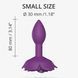 Силиконовая анальная пробка Love To Love OPEN ROSES S SIZE - PURPLE RAIN