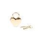 Замочок-сердечко Liebe Seele Heart Shape Padlock Gold (2 шт), універсальний