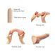 Реалистичный фаллоимитатор Strap-On-Me Sliding Skin Realistic Dildo Vanille L, эффект подвижной кожи