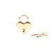 Замочок-сердечко Liebe Seele Heart Shape Padlock Gold (2 шт), універсальний