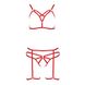 MAGALI SET WITH OPEN BRA red S/M - Passion