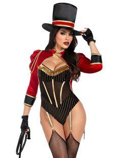Костюм циркачки Leg Avenue Ravishing Ringmaster Bodysuit XS