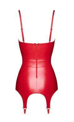 Корсет с подвязками для чулок Noir Handmade F368 Bombshell Fierce Corset-belt Red L