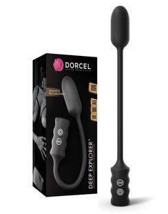 Виброяйце Dorcel Deep Explorer, підходить для вагінальної та анальної стимуляції, потужне, Черный