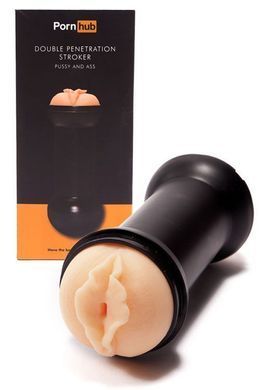 Мастурбатор двусторонний Pornhub Double Penetration Stroker, вагина/попка
