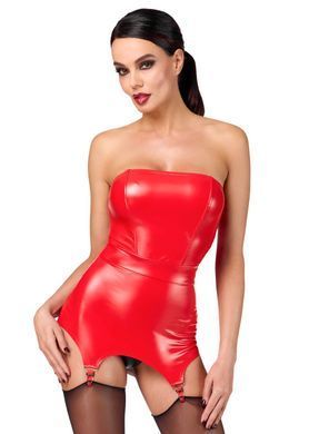 Корсет с подвязками для чулок Noir Handmade F368 Bombshell Fierce Corset-belt Red L