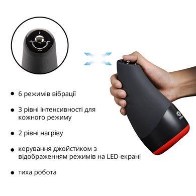 Преміальний мастурбатор Otouch CHIVEN 3, 6 режимів, 3 рівні інтенсивності, підігрів, джойстик