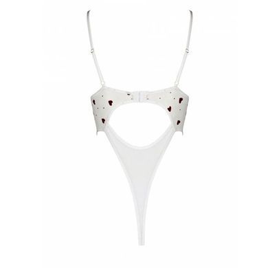 Еротичний боді з малюнком Passion LOVELIA BODY L/XL, white