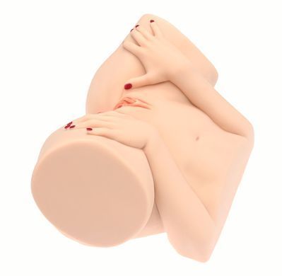 Мастурбатор-полуторс Naked Factory BARBIE, вагина + анус, 2 канала, очень реалистичный, сквозной