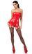 Корсет с подвязками для чулок Noir Handmade F368 Bombshell Fierce Corset-belt Red L