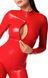 Комбинезон Noir Handmade F353 Red powerwetlook overall - L