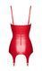 Корсет с подвязками для чулок Noir Handmade F368 Bombshell Fierce Corset-belt Red L