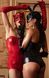 Корсет Noir Handmade F355 Red powerwetlook corset - L