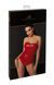 Корсет Noir Handmade F355 Red powerwetlook corset - L