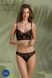 Комплект Passion DROSERA SET black, XXL/XXXL, сетка+кружево, бюстье и трусики танга