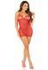 Сорочка Leg Avenue Mini Heart Trimmmed Net Chemise One Size, Red