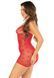 Сорочка Leg Avenue Mini Heart Trimmmed Net Chemise One Size, Red