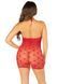 Сорочка Leg Avenue Mini Heart Trimmmed Net Chemise One Size, Red