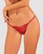 Мереживні стрінги Obsessive Lacelove thong XS/S Red, низька посадка